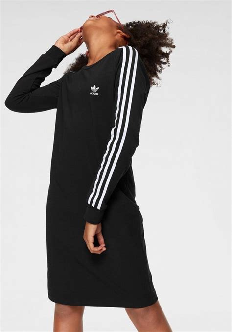 adidas kleid schwarz samt